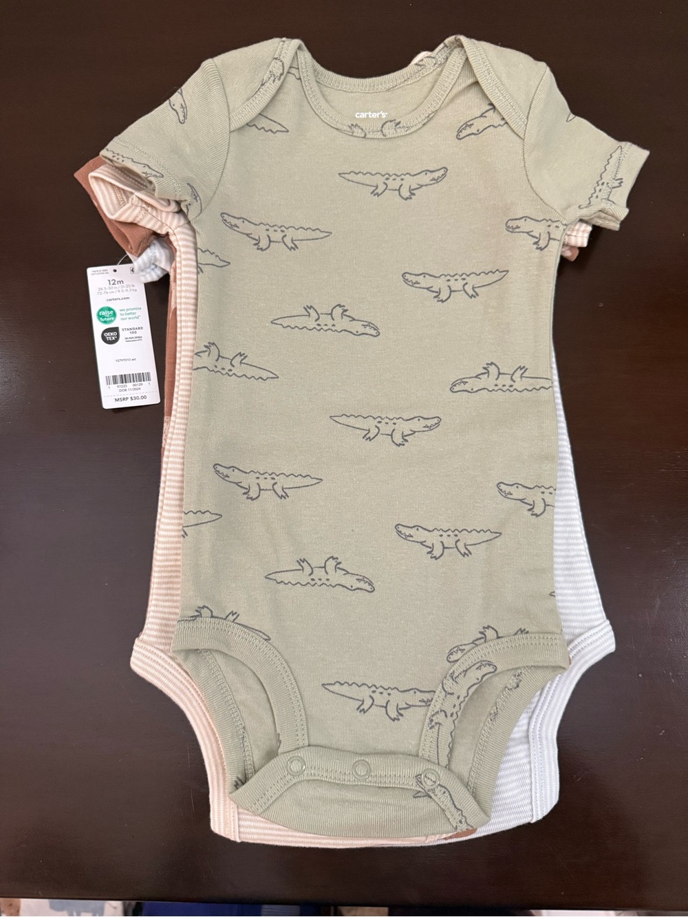 Carter's Safari Onesies (5-Pack) NWT